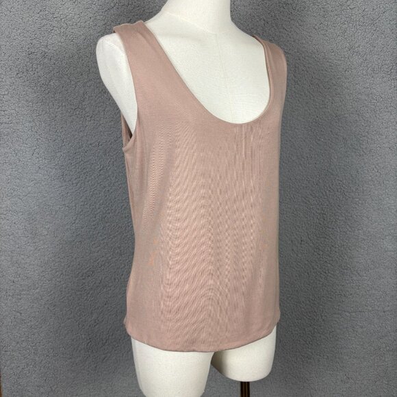 ON 34TH Women's XL Modal Spandex Scoop Neck Tank Top Blush New With Tag's. - Picture 3 of 8